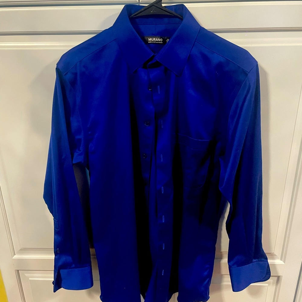 Royal blue dress shirt